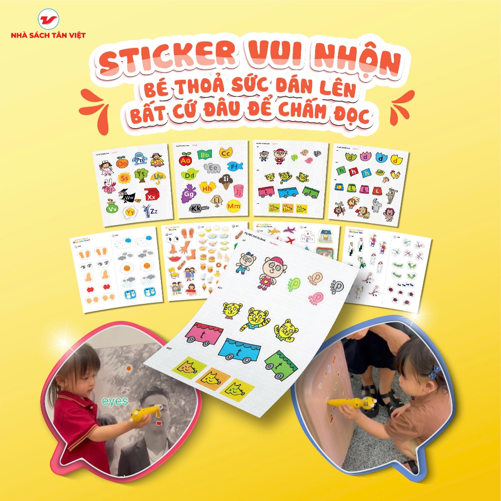 Ảnh Bút chấm đọc - Học tiếng Anh Tân Việt - Bộ sách học tiếng Anh cho trẻ - Tân Việt Books 3
