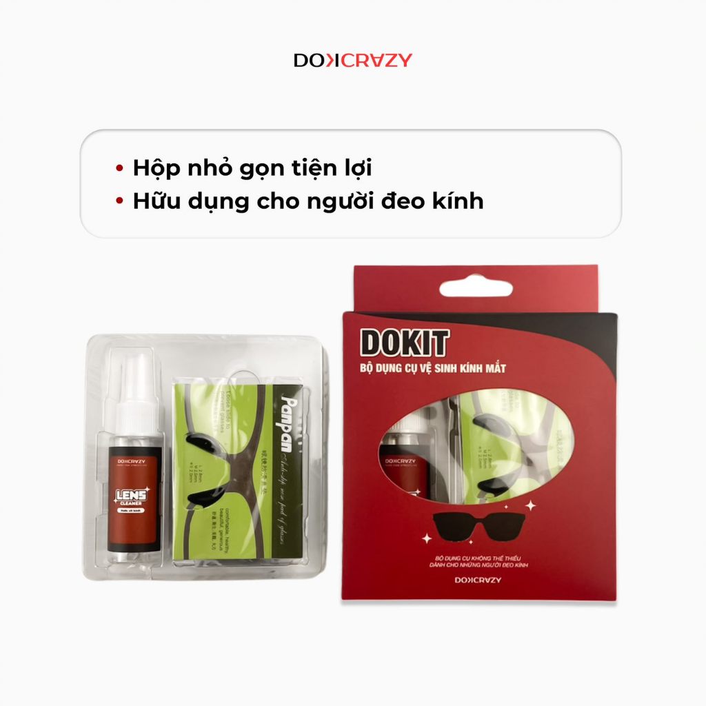 Ảnh Bộ sản phẩm phụ trợ người đeo kính DOKCRAZY DOKIT tiện lợi chống trượt, đau tai, đầy đủ, hữu ích 3
