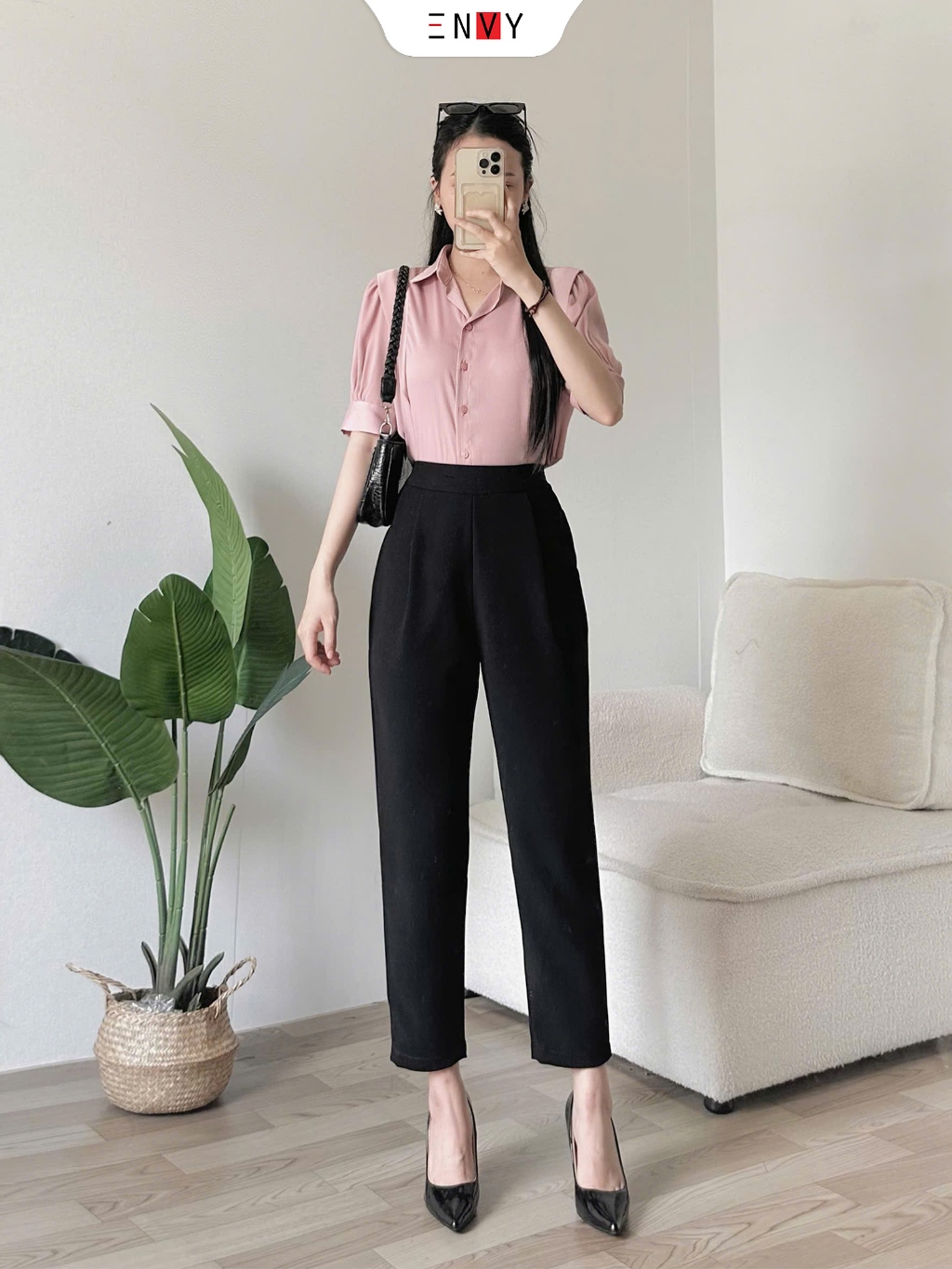 Ảnh Quần nữ baggy tây ENVY - QK0044 4