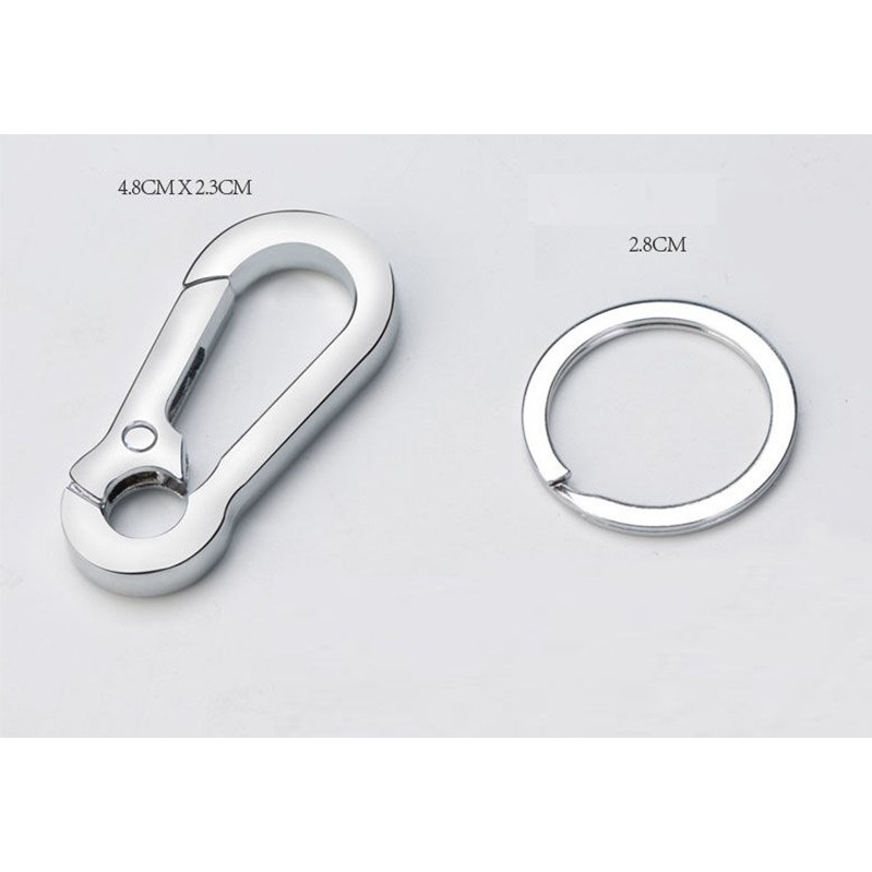 SET 5 Móc Khóa Cài Thắt Lưng Cho Nam Treo Chìa Khóa Xe Chất liệu Inox không gỉ siêu bền đẹp