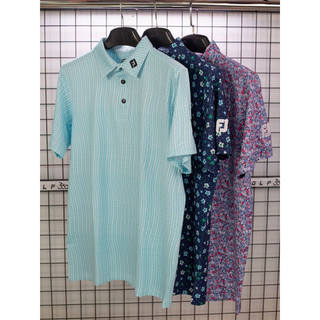 3 Mẫu áo golf polo FJ hoạ tiết hoa lá, màu sắc trẻ trung chất co dãn không nhăn