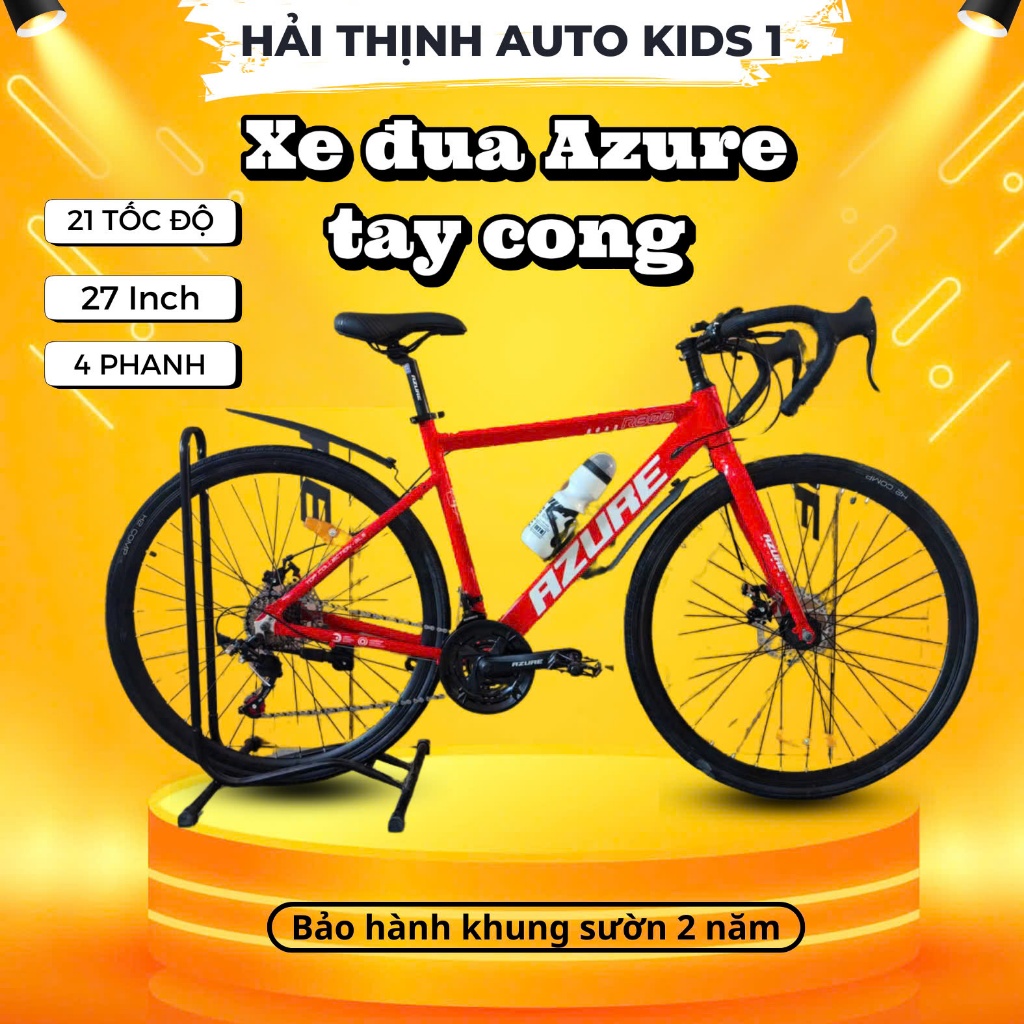 Xe đạp thể thao Azure 27 inch tay cong, Xe đạp đua Hải Thịnh vành