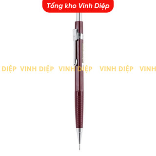 Bút chì kim bấm Deli cao cấp dùng ngòi 0.5mm, bút chì kim loại 1đầu chì kim 1đầu bi đen