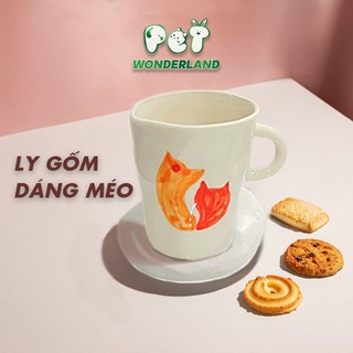 Ly gốm thủ công 180ml Pet Wonderland dễ thương hình Mèo và Cún