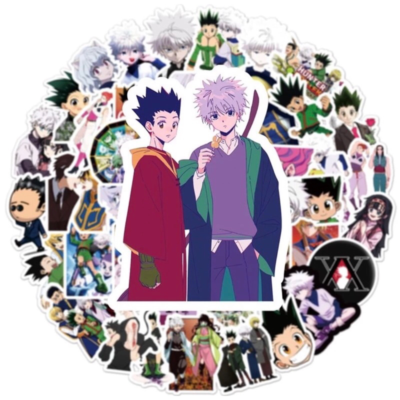 60 sticker hunter x hunter Gon killer siêu đẹp trang trí dụng cụ học tập notebook sách vở siêu ngầu