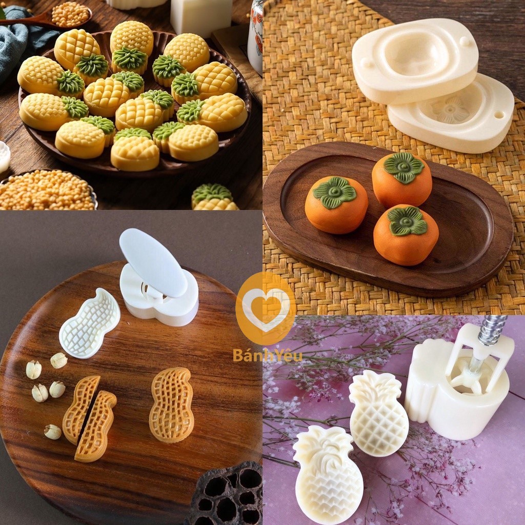 Khuôn Nhấn Bánh Dứa, Trung Thu 3D