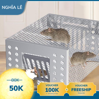 Bẫy chuột, Lồng bắt chuột, Máy bắt chuột tự động chất liệu thép không rỉ sử dụng được lâu dài