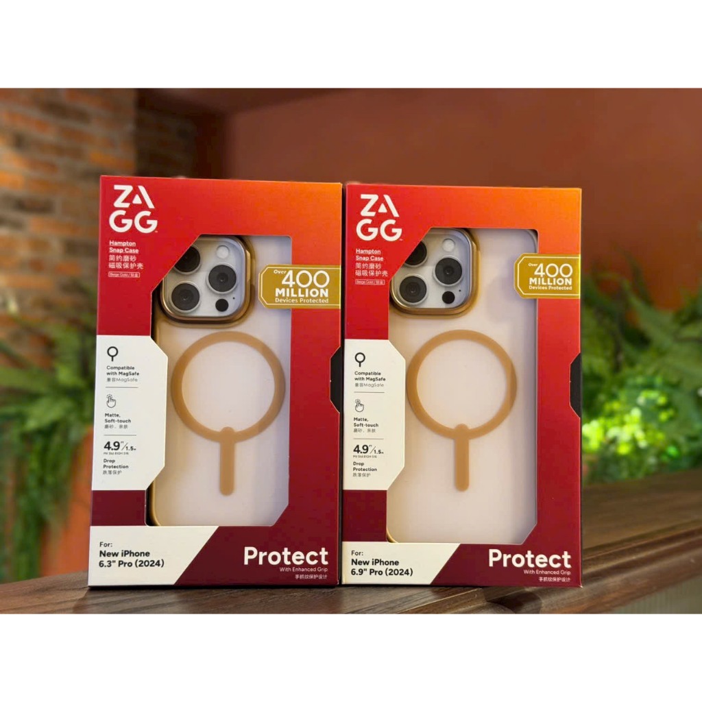 [ Chống Sốc ] Ốp ZAGG Hampton Snap Case Viền TPU Dẻo Chống Sốc Tích Hợp Sạc Từ Tính cho iP 16 Pro Max/ 16 Pro