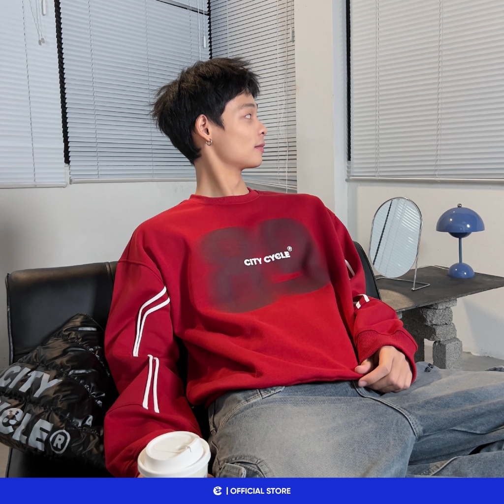 Áo sweater mùa thu đông đôi nam nữ nỉ dày Local Brand Chính Hãng City Cycle Áo Sweater Blaze