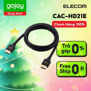 Cáp HDMI to HDMI 8K DHDR 48Gbps Dolby Vision ELECOM CAC-HD21E - Chính hãng Nhật Bản