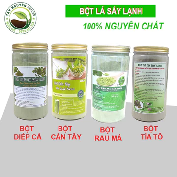 100g -200g -300g bột tía tô, bột diếp cá, bột cần tây, bột rau má