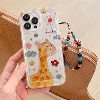 Ốp Lưng iPhone Happy Land Viền Thẳng Chống Sốc, Trong Suốt Bảo Vệ Camera - iP 7/8/X/XS/11/12/13/14/15/16/17/Plus/Pro/Max