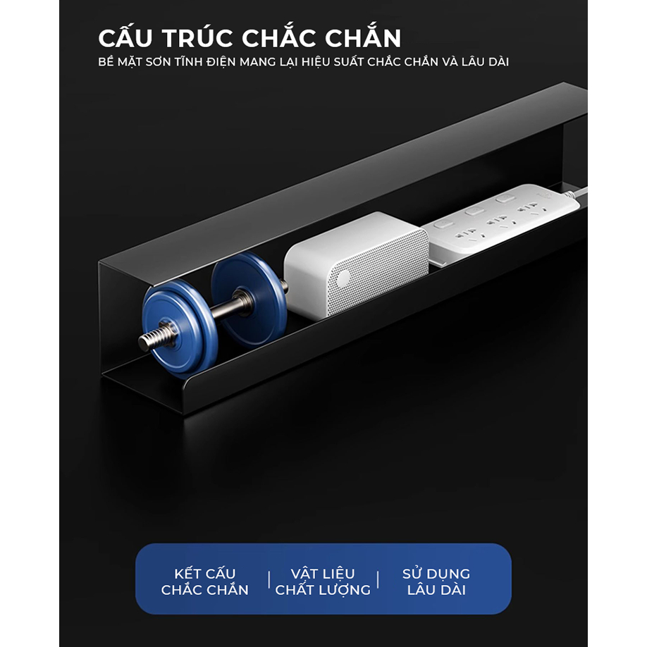 Ảnh Khay luồn dây điện gầm bàn làm việc thương hiệu IGA - Gm176 1