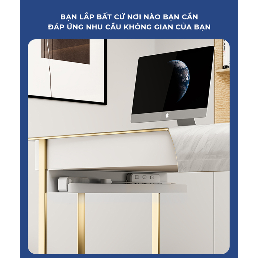 Ảnh Khay luồn dây điện gầm bàn làm việc thương hiệu IGA - Gm176 2