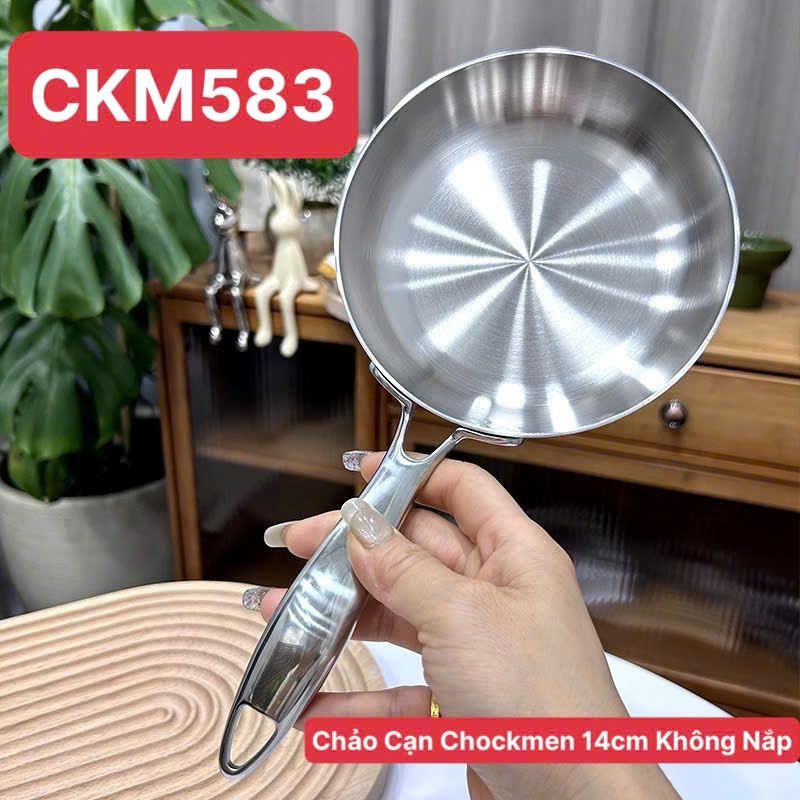 Chảo Chiên Rán 14cm, Chảo Rán Trứng Inox Cao Cấp Chockmen, Dụng Cụ ...