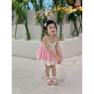 VÁY 2 DÂY PHỐI REN THÊU CAO CẤP-BabyBeer-chính phẩm loại 1