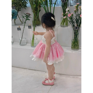 VÁY 2 DÂY PHỐI REN THÊU CAO CẤP-BabyBeer-chính phẩm loại 1