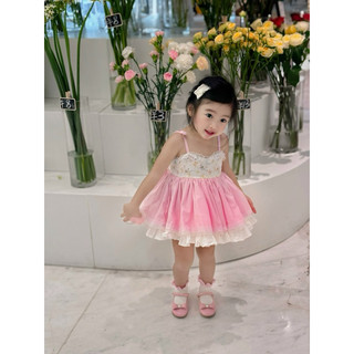 VÁY 2 DÂY PHỐI REN THÊU CAO CẤP-BabyBeer-chính phẩm loại 1
