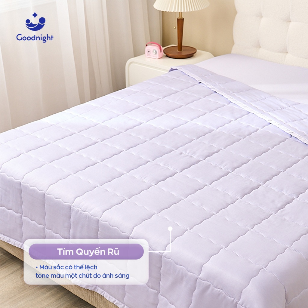 Ảnh Chăn Lụa Tencel Vua Nệm Goodnight Airsilk 220x200cm, Chăn Tencel  Hút Ẩm Tốt, Màu Sắc Thanh Lịch, Đắp Hè Thu 4