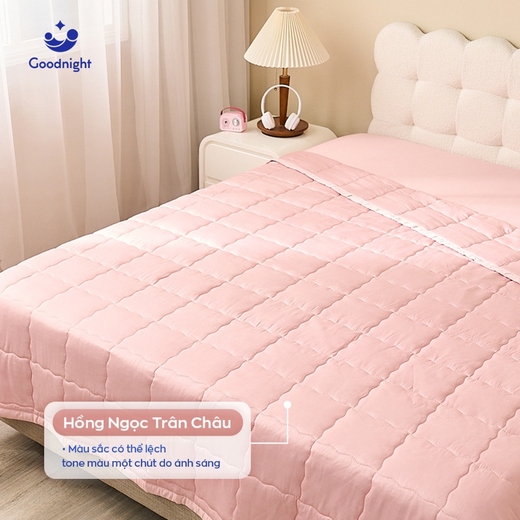 Ảnh Chăn Lụa Tencel Vua Nệm Goodnight Airsilk 220x200cm, Chăn Tencel  Hút Ẩm Tốt, Màu Sắc Thanh Lịch, Đắp Hè Thu 3