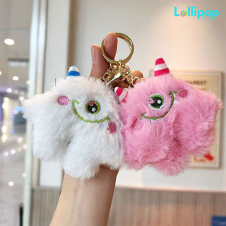 Móc Khoá Lông Quái Vật Một Mắt - LOLLIPOP BAGS - Móc Khoá Balo, Móc Khoá Túi Dễ Thương