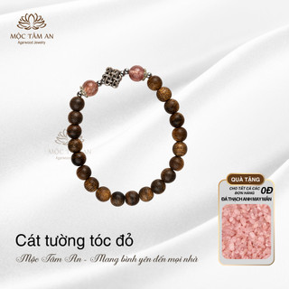 Vòng trầm hương Cát Tường Tóc Đỏ Mộc Tâm An may mắn, kết nối yêu thương