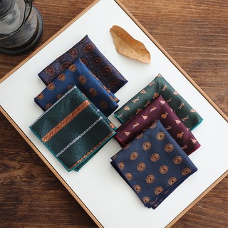 Khăn tay nam, khăn cài túi áo vest nam nhiều mẫu hình vuông 23x23cm chất lụa đẹp sang trọng PKK04