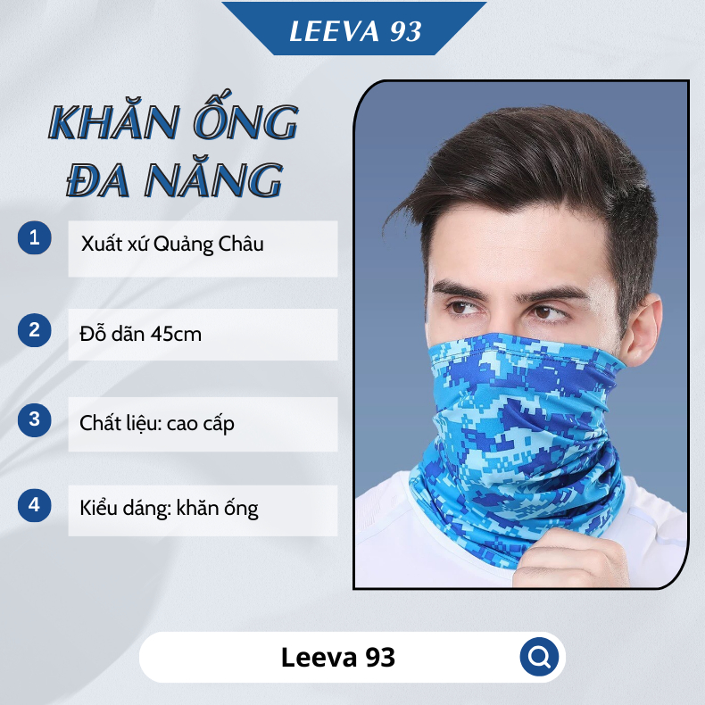 Khăn ống đa năng cao cấp, chống nắng, tiu UV, cực tím, khăn đi phượt, chống bụi, gió, vải mềm dày dặn - M04