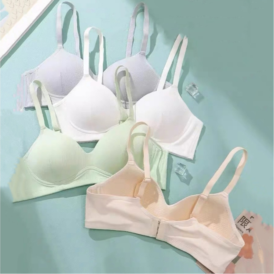 Áo ngực nữ không gọng mềm mại thoáng mát, áo lót nữ cotton đệm mút mỏng ôm ngực gợi cảm LANIXA A409