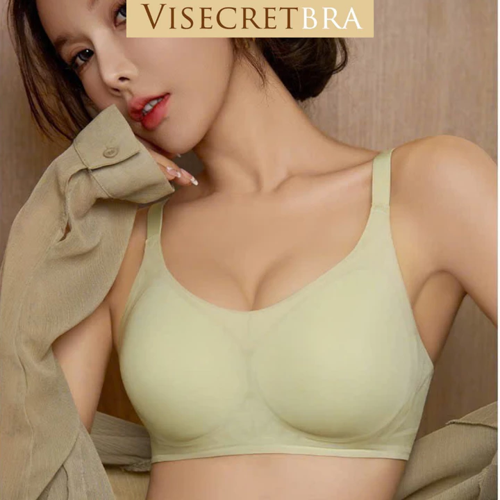 Áo Lót Áo Ngực Áo Bra Nữ Visecret Bra Chất Su Lạnh Mút Mỏng Không Gọng Thoáng Mát Gom Quả Chống Xệ