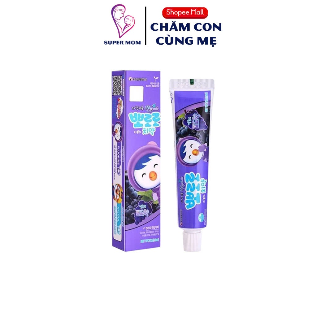 Ảnh Kem Đánh Răng Pororo Hàn Quốc 50g Cho Trẻ Em Từ 3 Tuổi 2