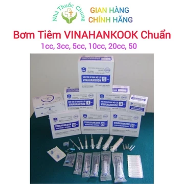 (10 cái)Bơm Tiêm Vô Khuẩn 1ml/cc, 3ml/cc, 5ml/cc, 10ml/cc, 20ml/cc Xi Lanh, Kim Tiêm Chính Hãng