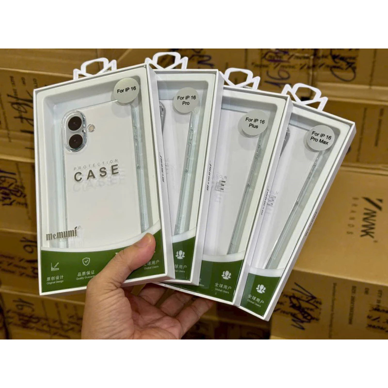 [  Chống Ố ] Ốp Memumi Trong Suốt Khoe Tinh Tế Màu Máy cho iP 16/15 Series