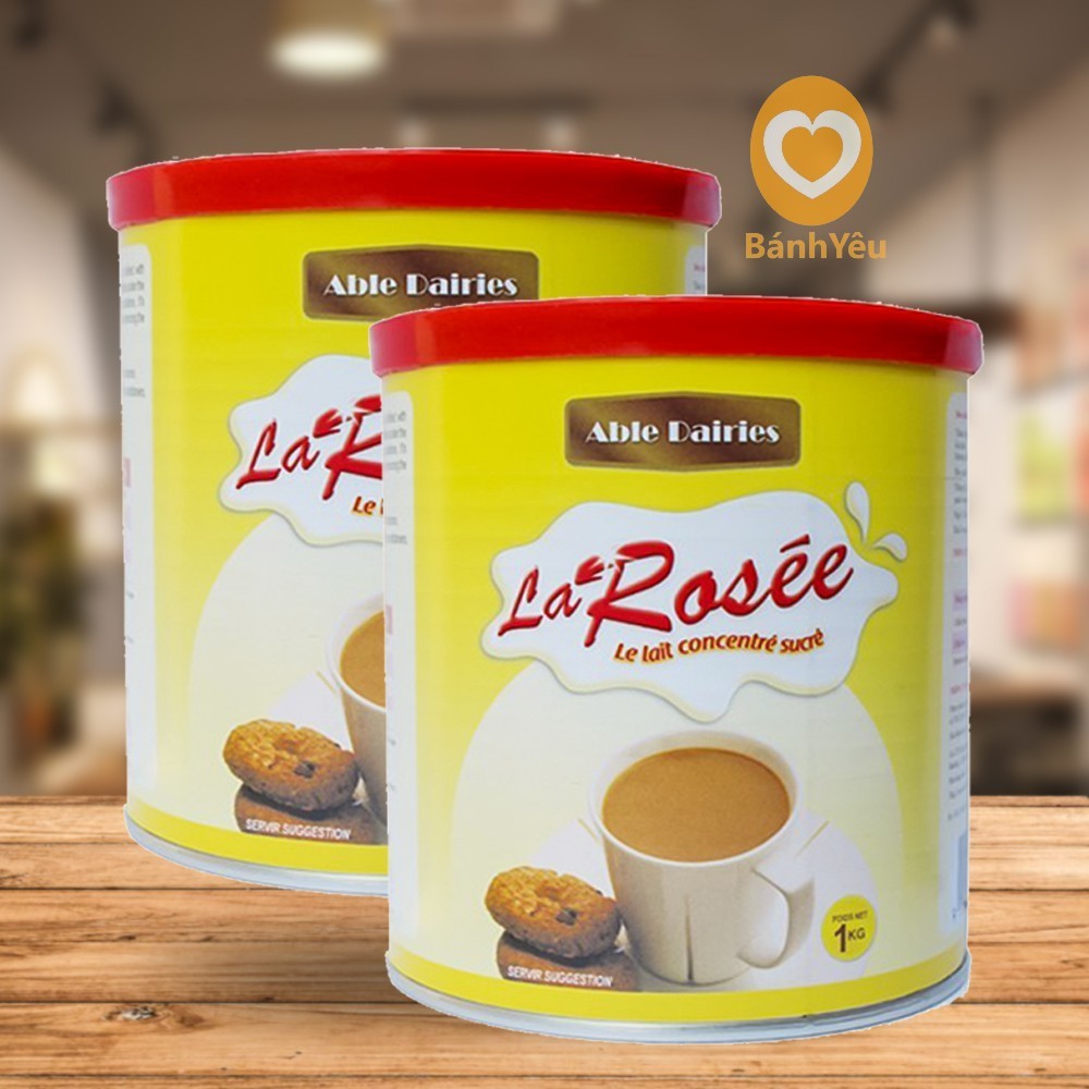 Sữa đặc Kem đặc pha cà phê làm bánh siêu ngon La Rosee 1kg - PC75
