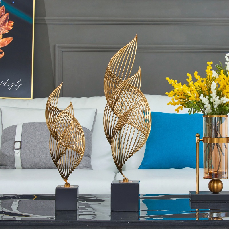 Cánh buồm decor, thuận buồm xuôi gió, decor san hô chất liệu inox mạ vàng 24k trang trí tủ kệ