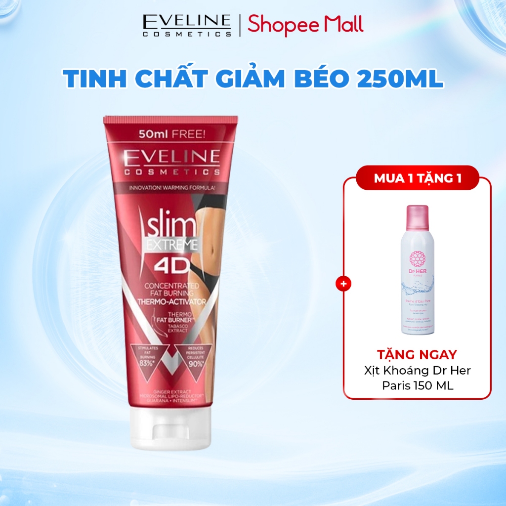 Tinh chất giảm béo Eveline Slim Extreme 4D Thermo Activator 250ML ...