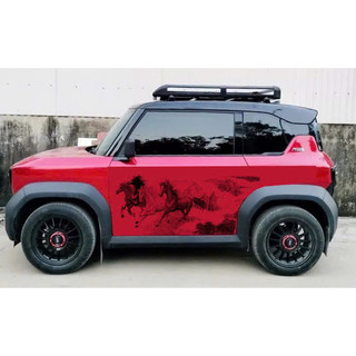 Tem 2 bên Sườn Xe Ô tô VF3 -Team DecalOto MÃ ĐÁO Tem 2bên Sườn XeTem 2 bên sườn Cực Chất, Hàng 3 Lớp Chất Lượng Caongựa