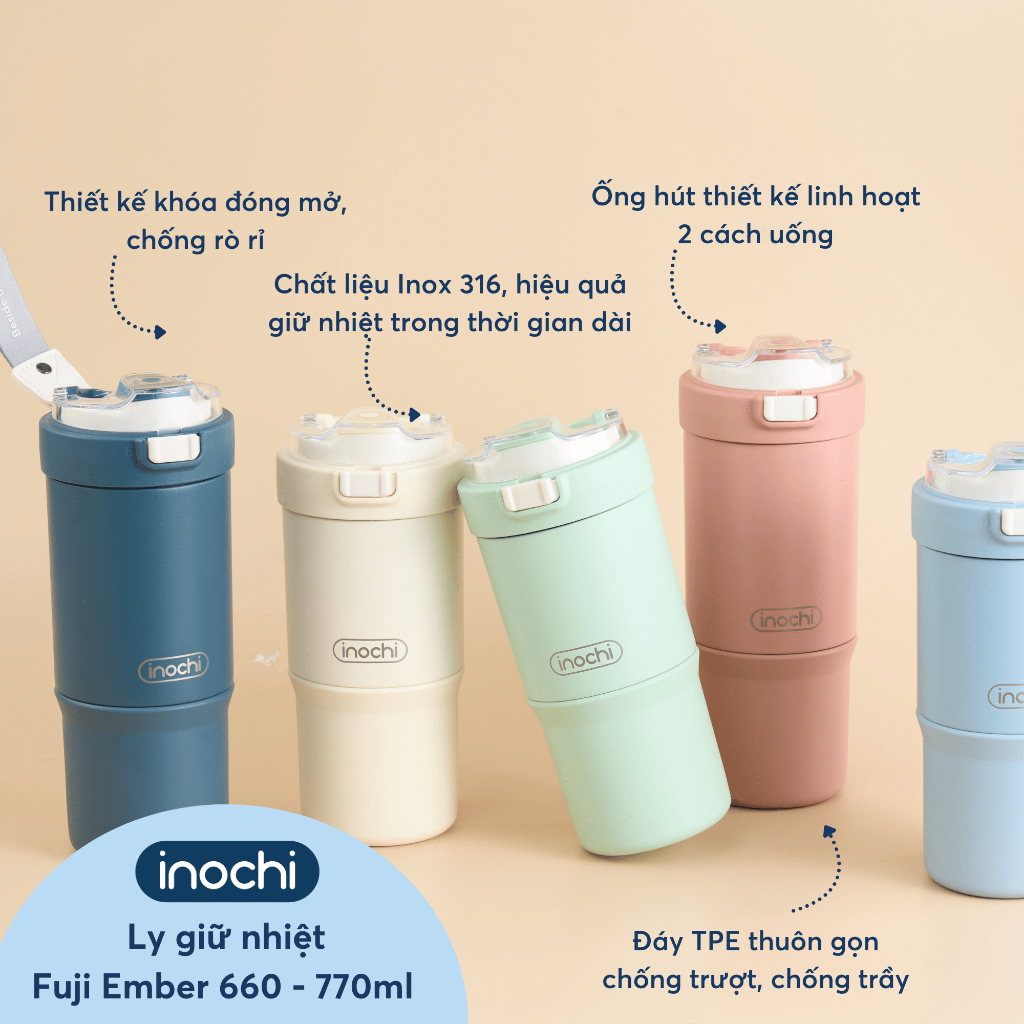 Bình Giữ Nhiệt, Cốc Giữ nhiệt Fuji - Inochi- Pha Trà Cà Phê, Lọc Bã, Giữ Nhiệt 6-12 Giờ | BigBuy360 - bigbuy360.vn