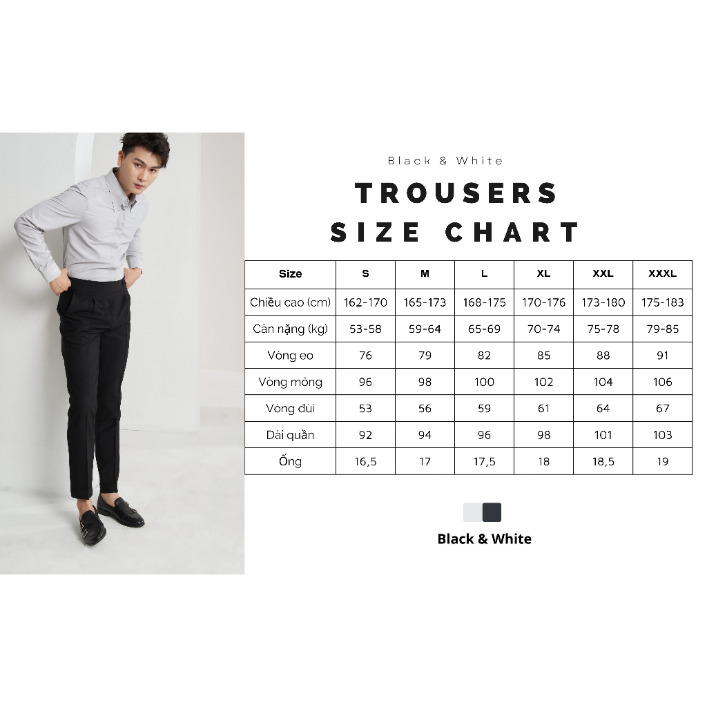 Quần Đen mix vải Nhung, độc quyền nhà Black&White