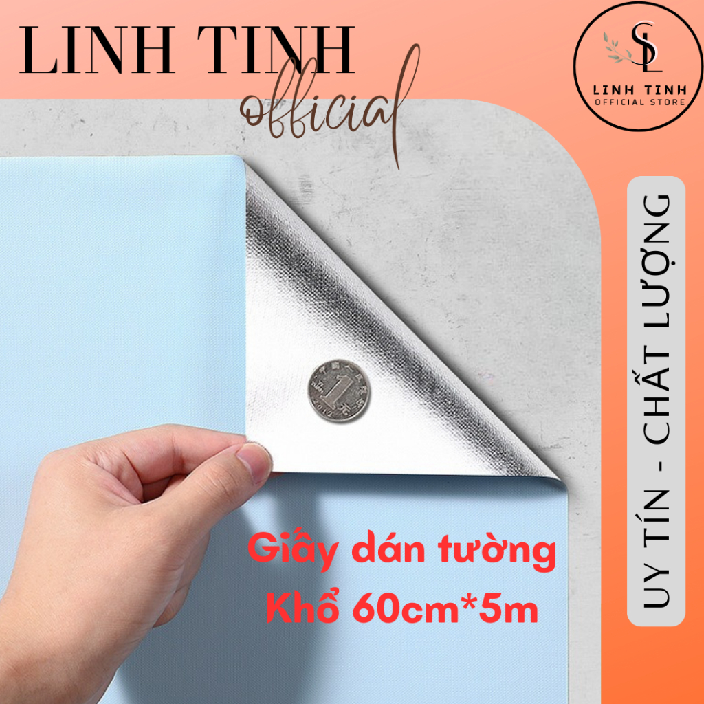 Giấy Dán Tường PVC cao cấp phòng khách, ngủ, sẵn keo - 60cmx5m - Decal ...