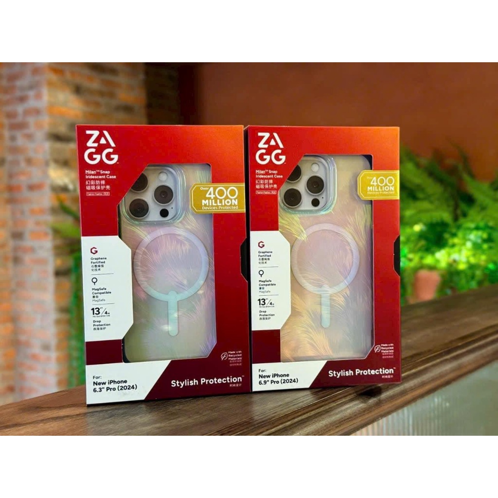 [ iP 17] Ốp Lưng Chống Sốc WIWU MILAN Lông Vũ Tích Hợp Sạc Không Dây cho iP 17/16 Series