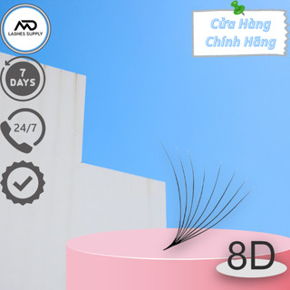 Mi fan 8D độ cong C - CC - D, độ dày 0.05 - 1 hộp 1000 fan - dụng cụ nối mi