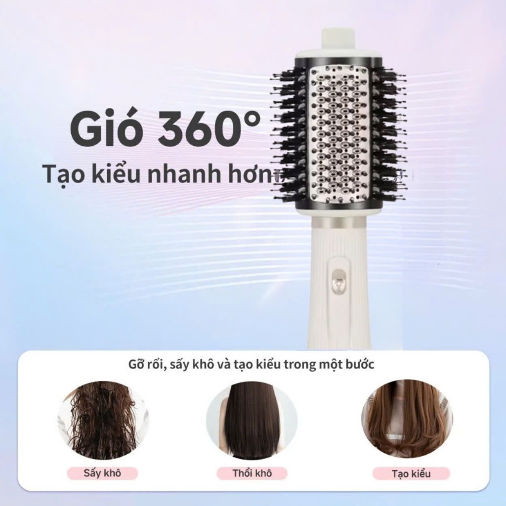 Ảnh Lược điện chải tóc ENZO 6214 thương hiệu italia , lược điện 4IN1 sấy uốn duỗi  BẢO HÀNH 5 NĂM 4