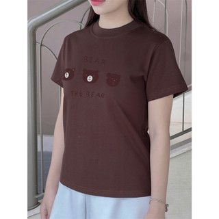 Áo thun phông baby tee nữ form ôm vừa KONOVA chất liệu cotton 2 chiều loại 1 thấm hút mồ hôi