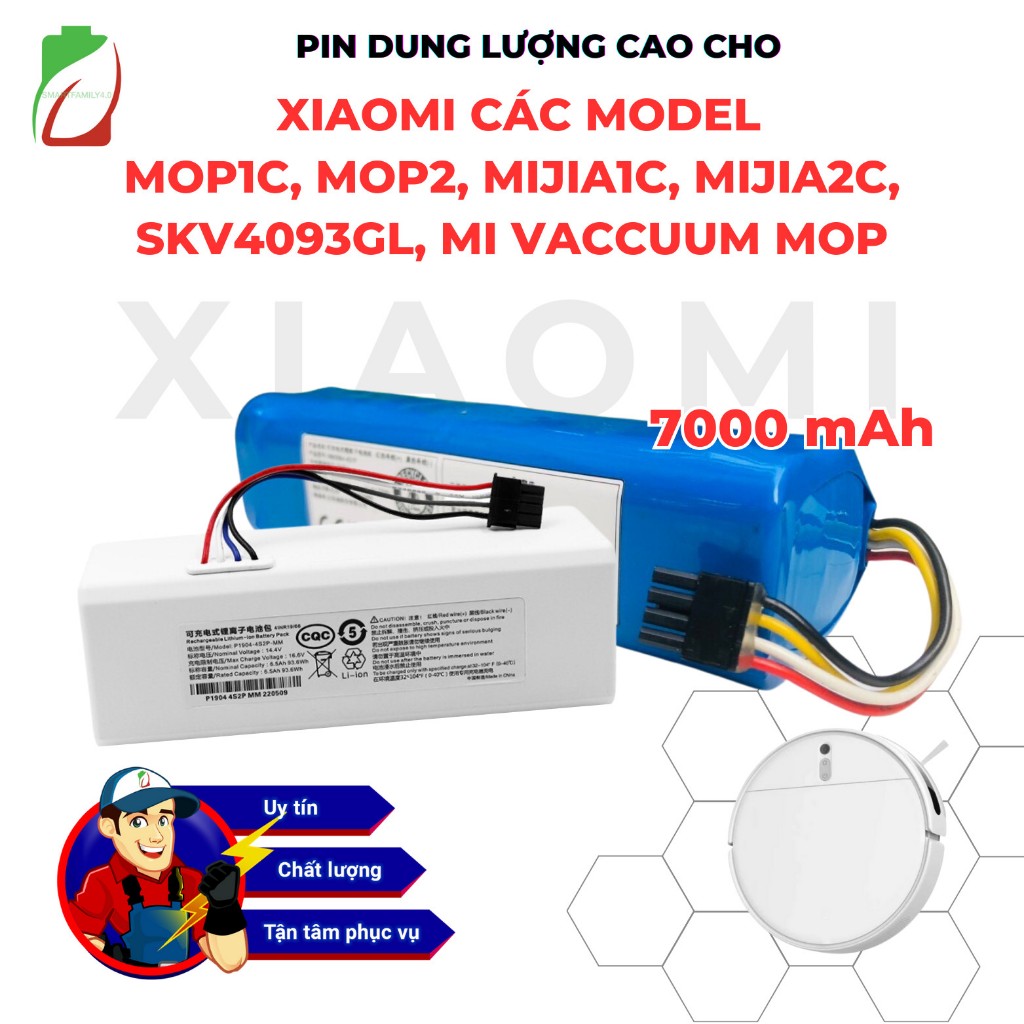 PIN ROBOT XIAOMI MOP SKV4093GL( MIJIA 1C)/MOP 1C/ MIJIA 2C/MOP2/MI ...