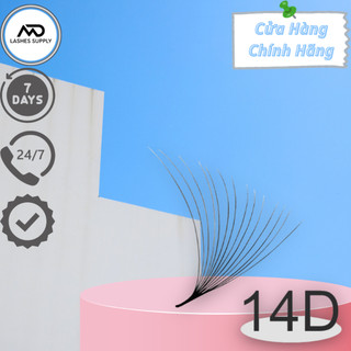 Mi fan 14D độ cong C - CC - D, độ dày 0.5 - 1 hộp 1000 fan - dụng cụ nối mi