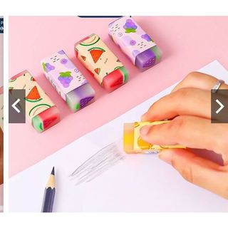 Tẩy bút chì hoa quả, đồ dùng học tập dễ thương gôm tẩy cute giá rẻ làm quà tặng