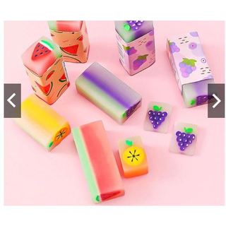 Tẩy bút chì hoa quả, đồ dùng học tập dễ thương gôm tẩy cute giá rẻ làm quà tặng