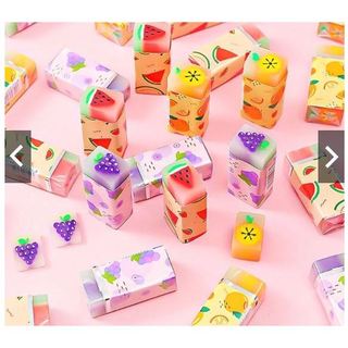Tẩy bút chì hoa quả, đồ dùng học tập dễ thương gôm tẩy cute giá rẻ làm quà tặng