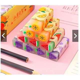 Tẩy bút chì hoa quả, đồ dùng học tập dễ thương gôm tẩy cute giá rẻ làm quà tặng